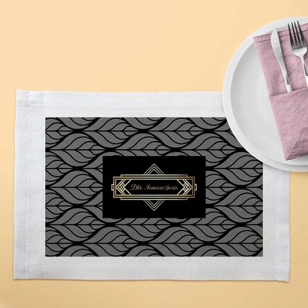 Gepersonaliseerde bordhouder - Elegance-stijl