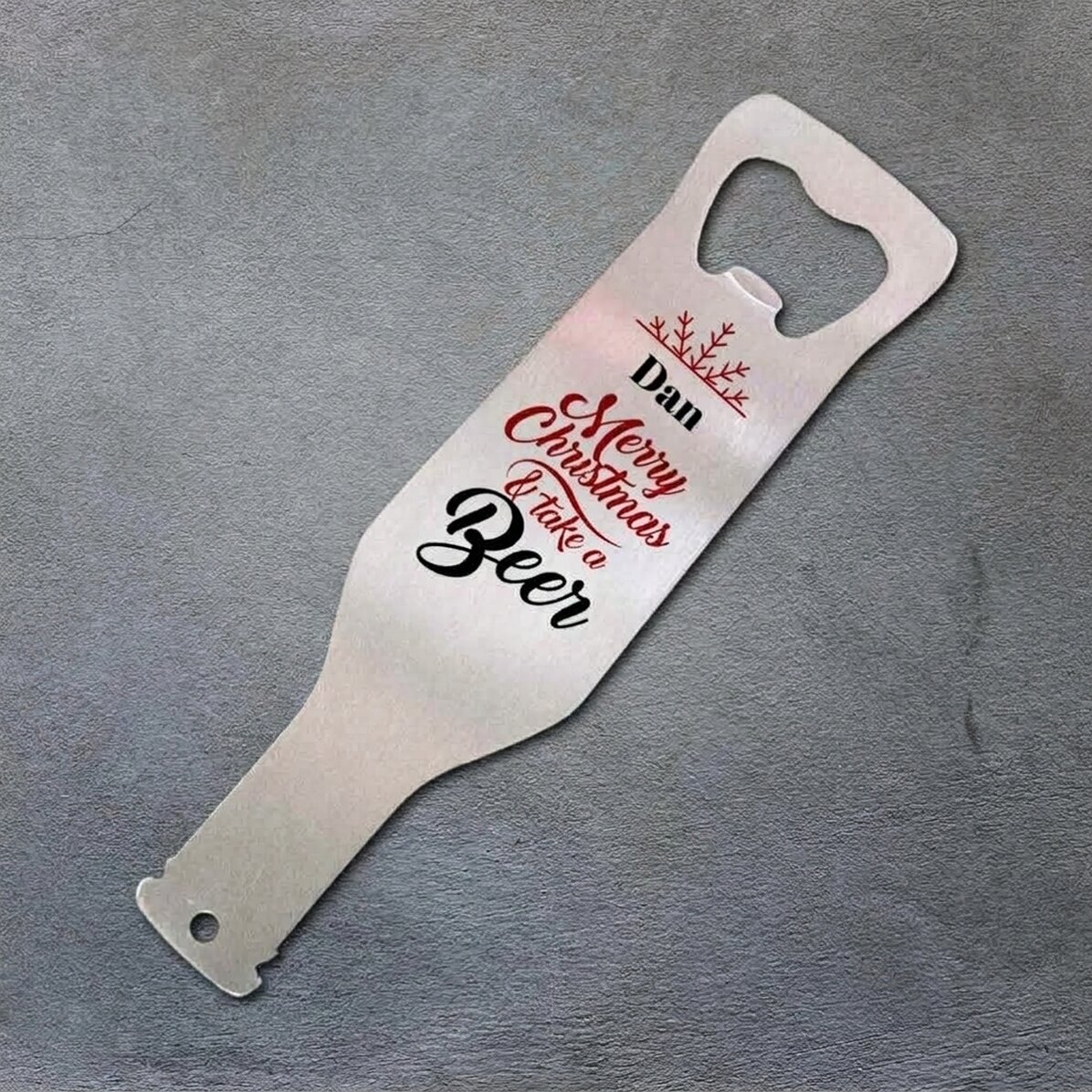 Gepersonaliseerde bieropener - Kerstbier