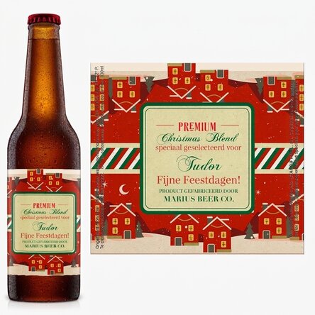 Bier met gepersonaliseerde tekst - Vintage Christmas Blend