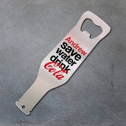 Personalised drinks dispenser - Save Water, Drink Cola