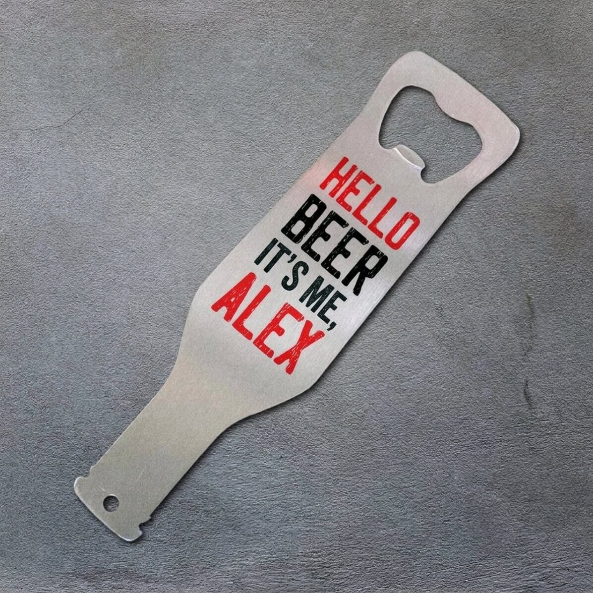Gepersonaliseerde bieropener - Hello Beer