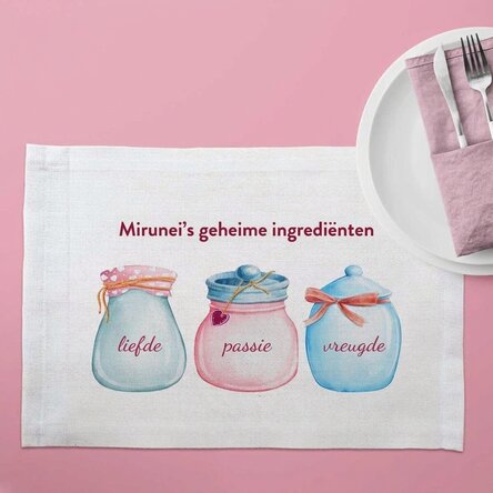 Gepersonaliseerde bordhouder - Jars with love