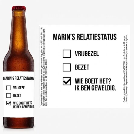 Bier met gepersonaliseerde tekst - I'm awesome