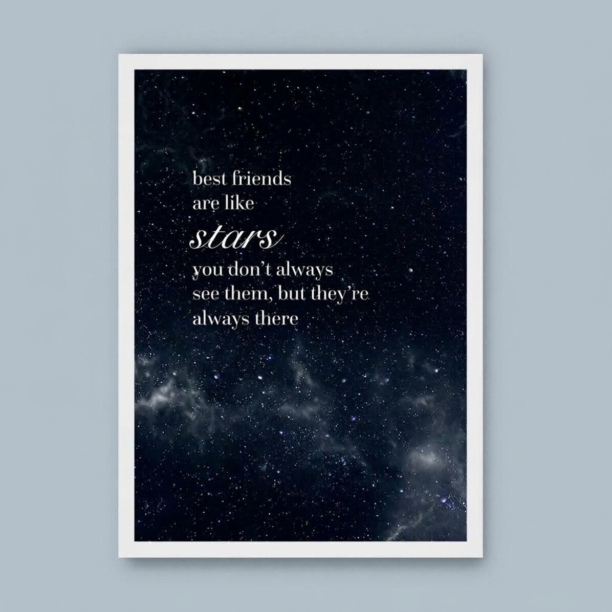 Gepersonaliseerd schilderij met tekst - Best Friends