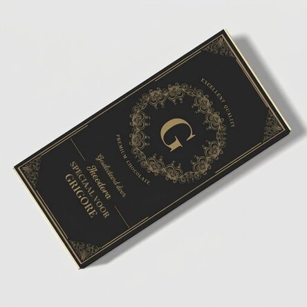 Chocolade met gepersonaliseerde tekst - Monogram