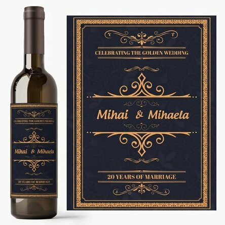 Personalised wine with text - Celebration