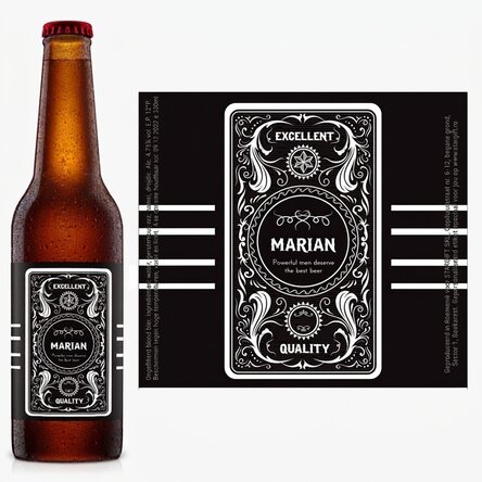 Bier met gepersonaliseerde tekst - Western