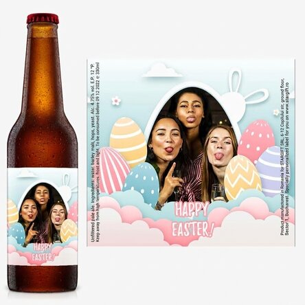 Personalised beer with photo - Happy Easter!