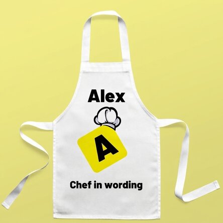 Gepersonaliseerd T-shirt voor kinderen met tekst - Chef in de dop
