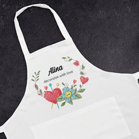 Customised apron with text - Dichis