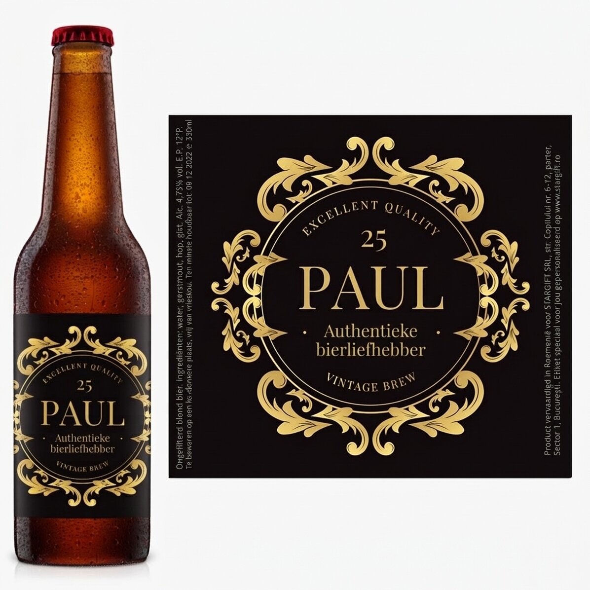 Bier met gepersonaliseerde tekst - Bierliefhebber