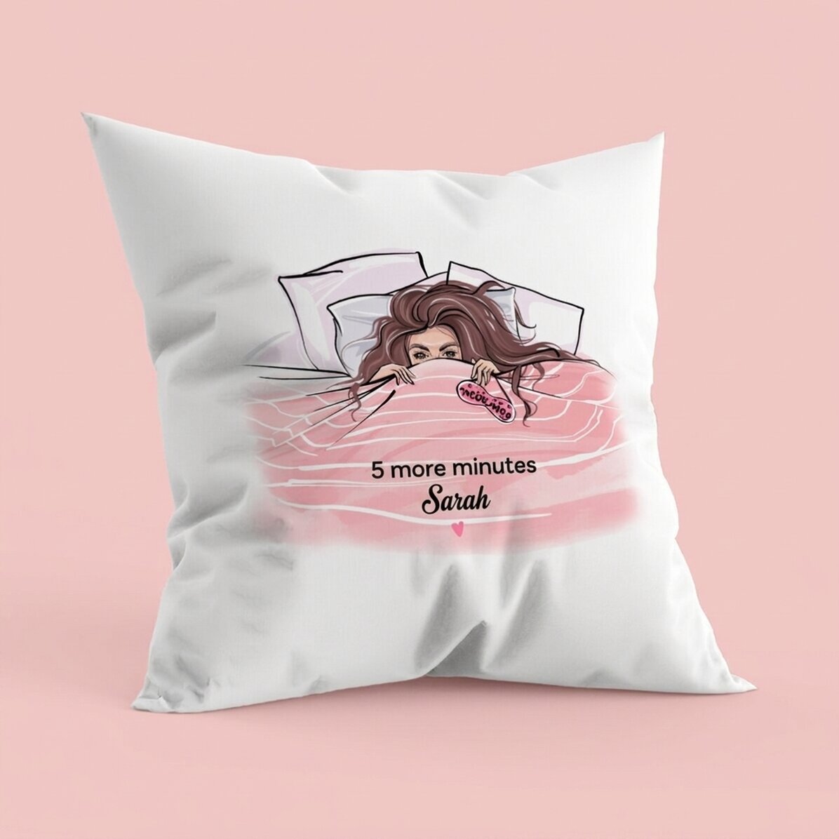 Gepersonaliseerd kussen met tekst - Sleeping Beauty