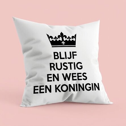 Gepersonaliseerd kussen met tekst - Keep Calm