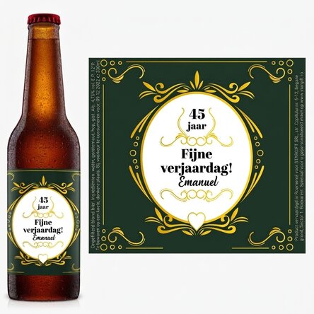 Bier met gepersonaliseerde tekst - Happy anniversary!