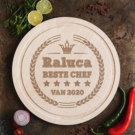 Op maat gemaakte ronde snijplank - Best Chef
