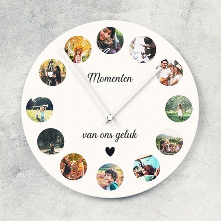 Gepersonaliseerd horloge met 12 foto