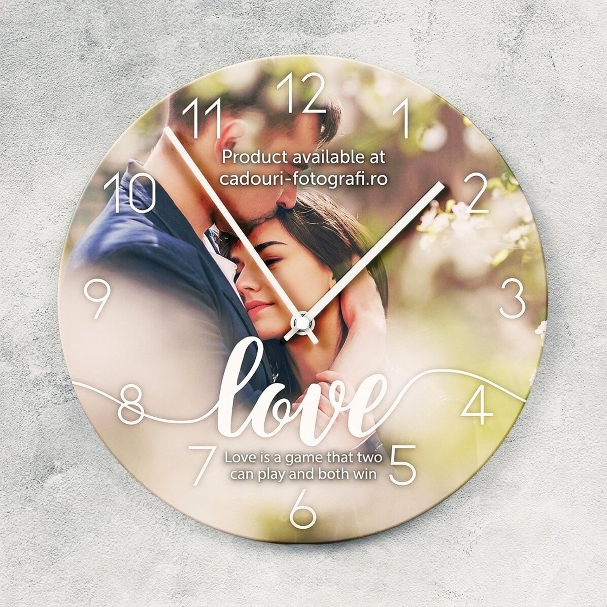 Gepersonaliseerd horloge met een foto en een liefdesboodschap - Wij tweeën