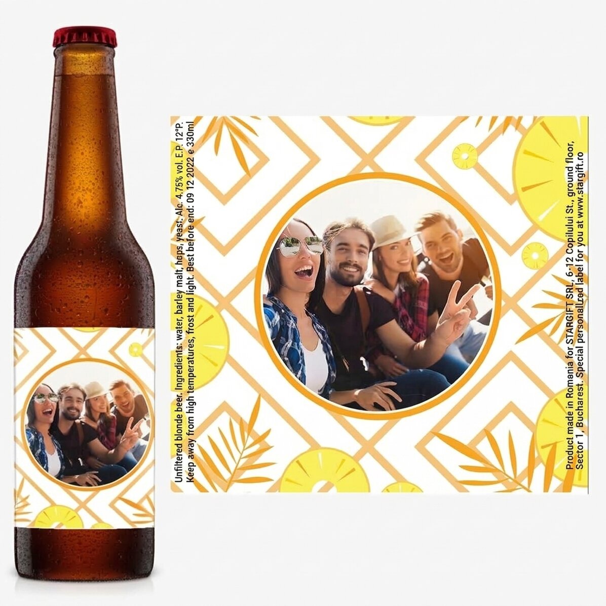 Bier met eigen foto - Geniet van de zomer