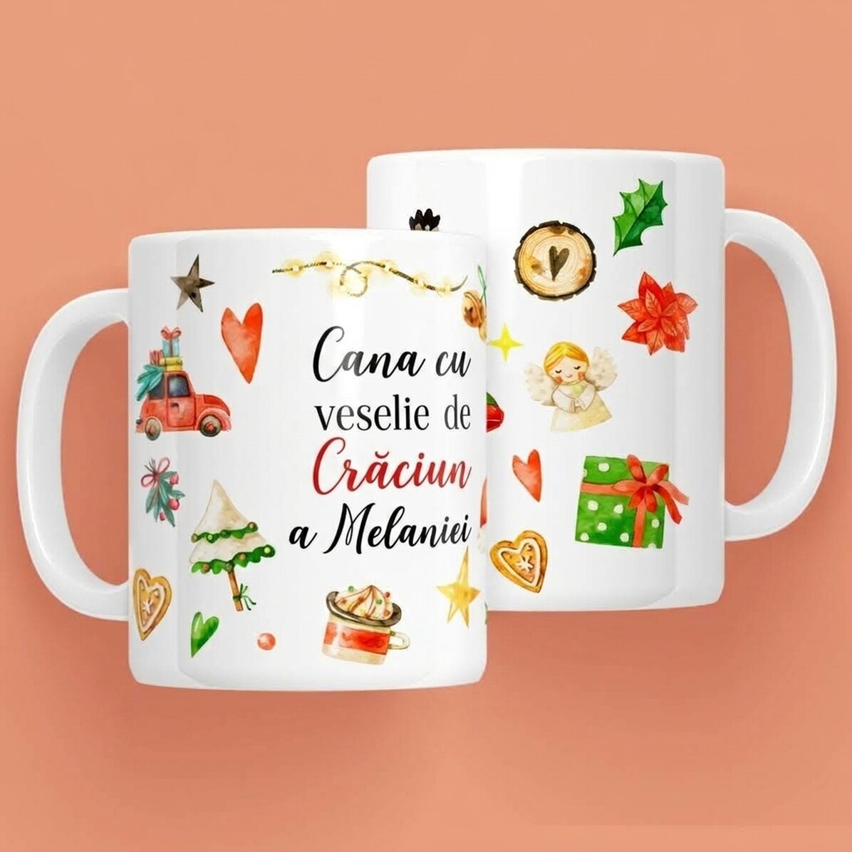 Een gepersonaliseerde mok met jouw naam - Christmas Cheer