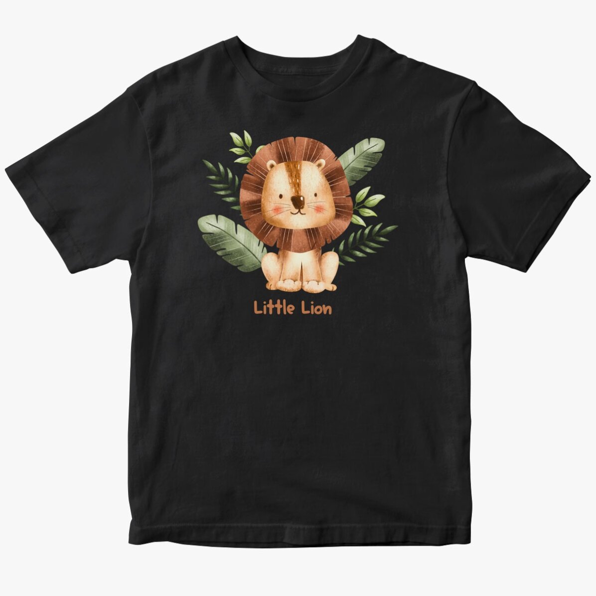 Gepersonaliseerd katoenen T-shirt voor kinderen - Little Lion