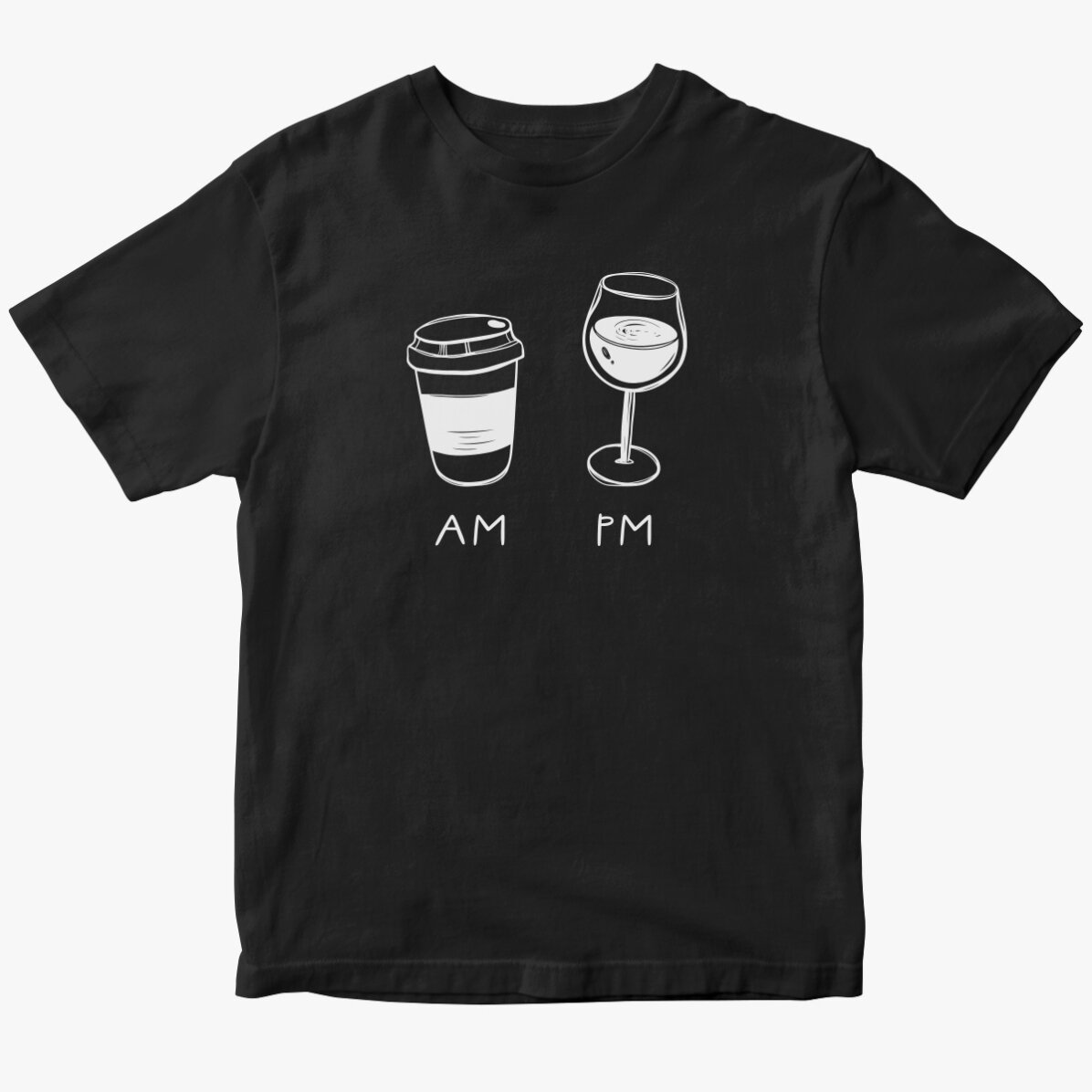 Gepersonaliseerd katoenen T-shirt - AM/PM