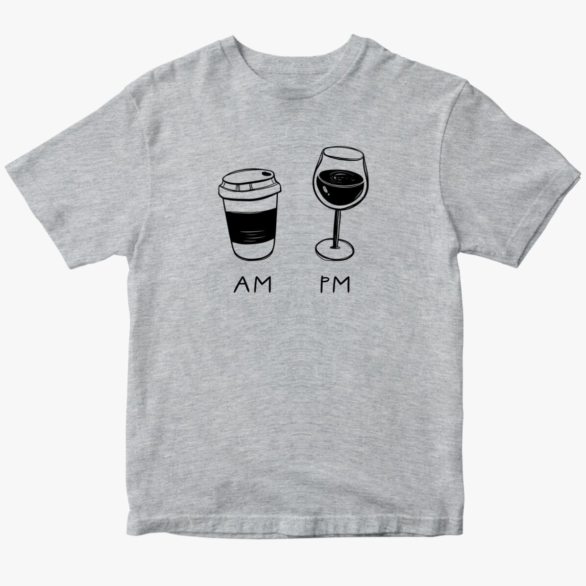 Gepersonaliseerd katoenen T-shirt - AM/PM