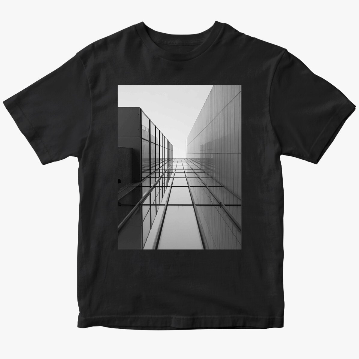 Katoenen T-shirt met een portretfoto erop