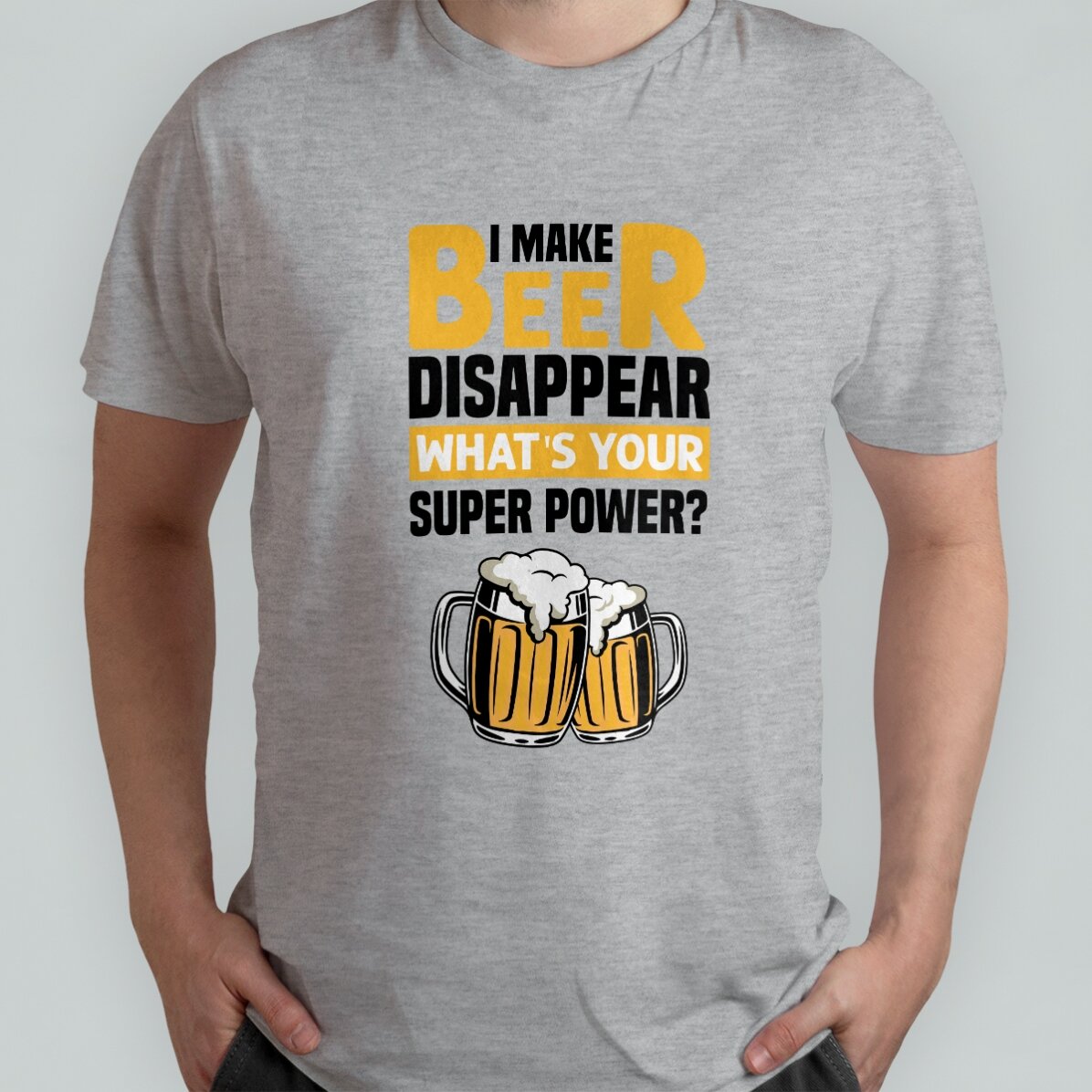 Katoenen T-shirt met gepersonaliseerde tekst - Beer
