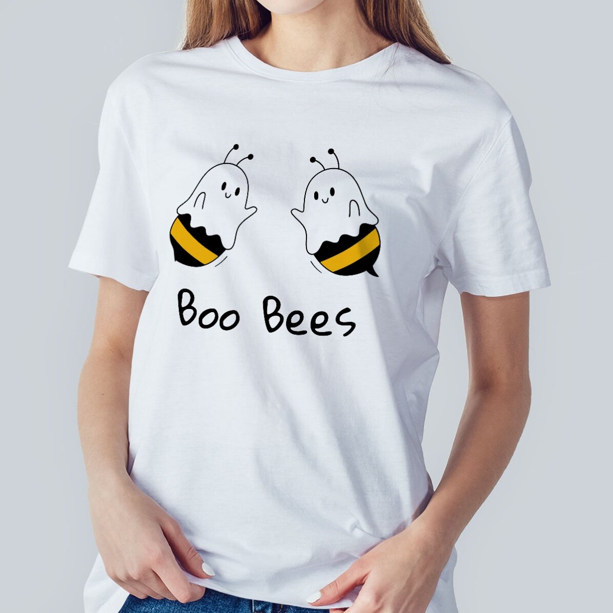 Katoenen T-shirt met gepersonaliseerde tekst - Boo