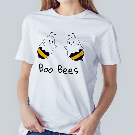 Katoenen T-shirt met gepersonaliseerde tekst - Boo