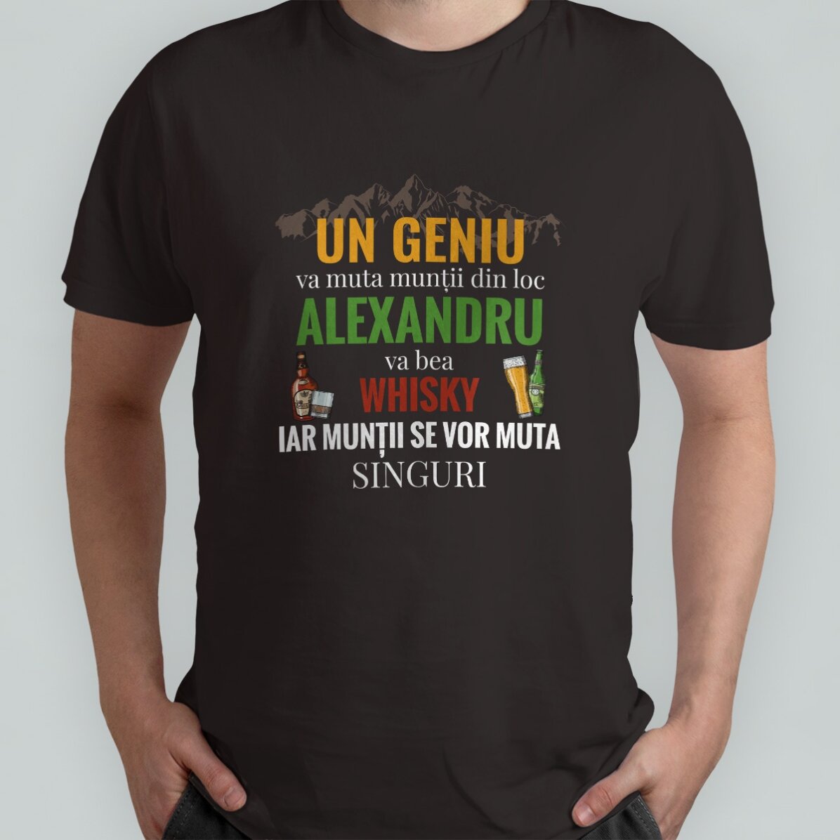 Katoenen T-shirt met gepersonaliseerde tekst - Mut muntii