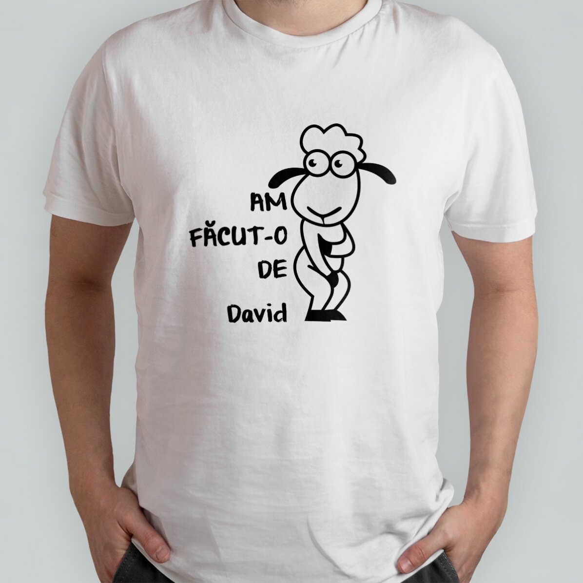 Katoenen T-shirt met gepersonaliseerde tekst - Ik heb het verprutst