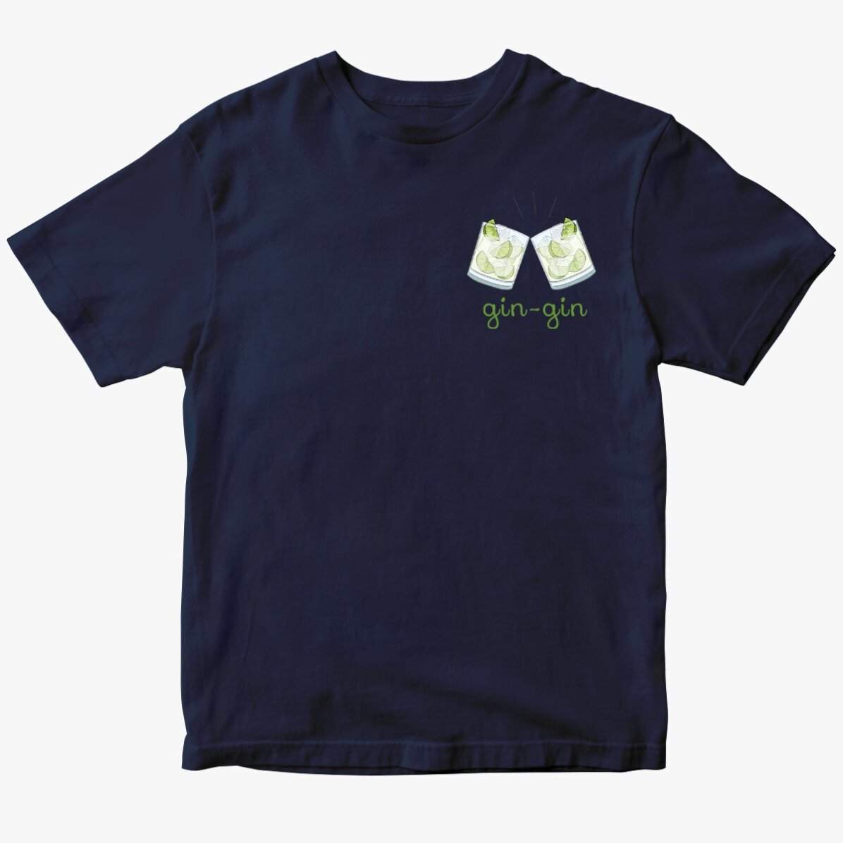 Katoenen T-shirt met gepersonaliseerde tekst - Gin-gin