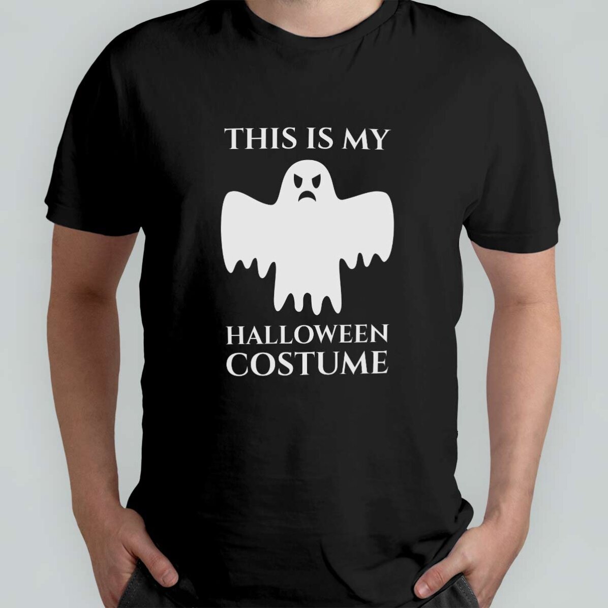 Katoenen T-shirt met gepersonaliseerde tekst - Halloween