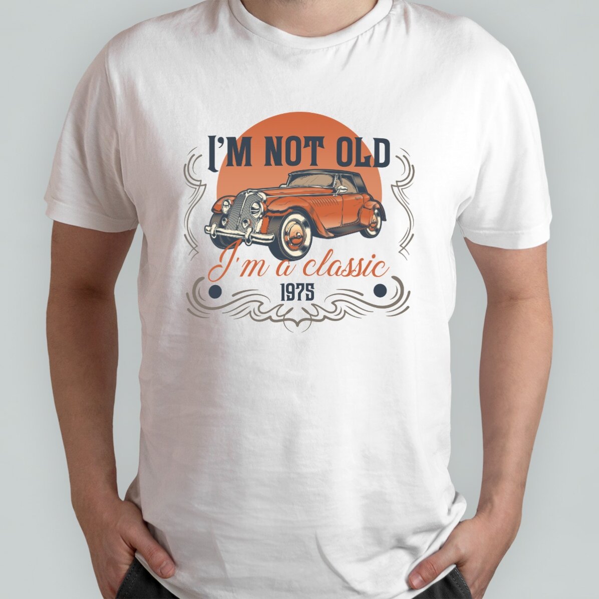 Katoenen T-shirt met gepersonaliseerde tekst - I