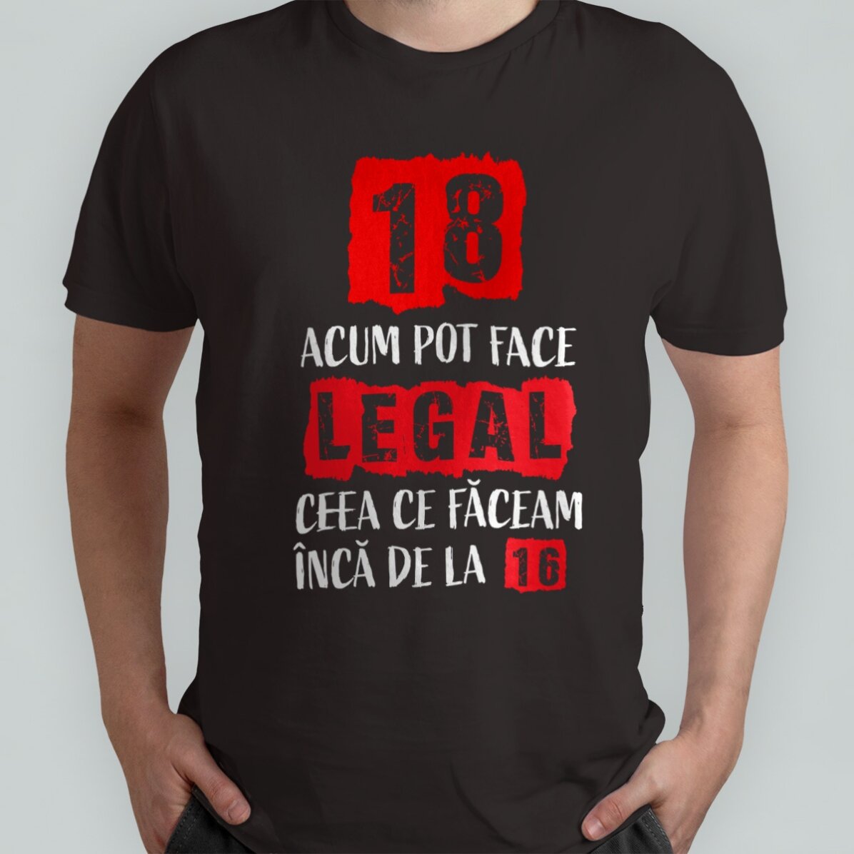 Katoenen T-shirt met gepersonaliseerde tekst - Majorat