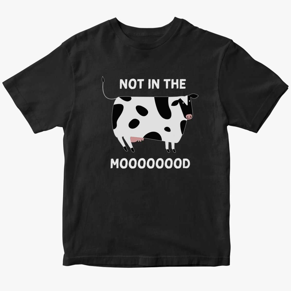 Personalised cotton T-shirt - Not in the MOOd