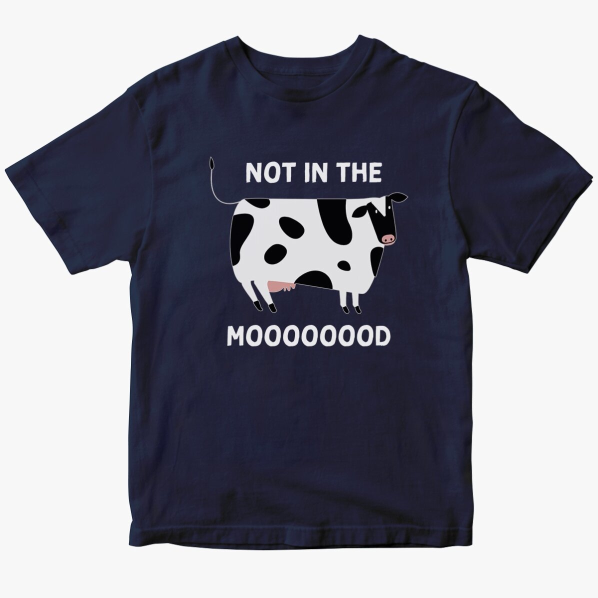 Personalised cotton T-shirt - Not in the MOOd
