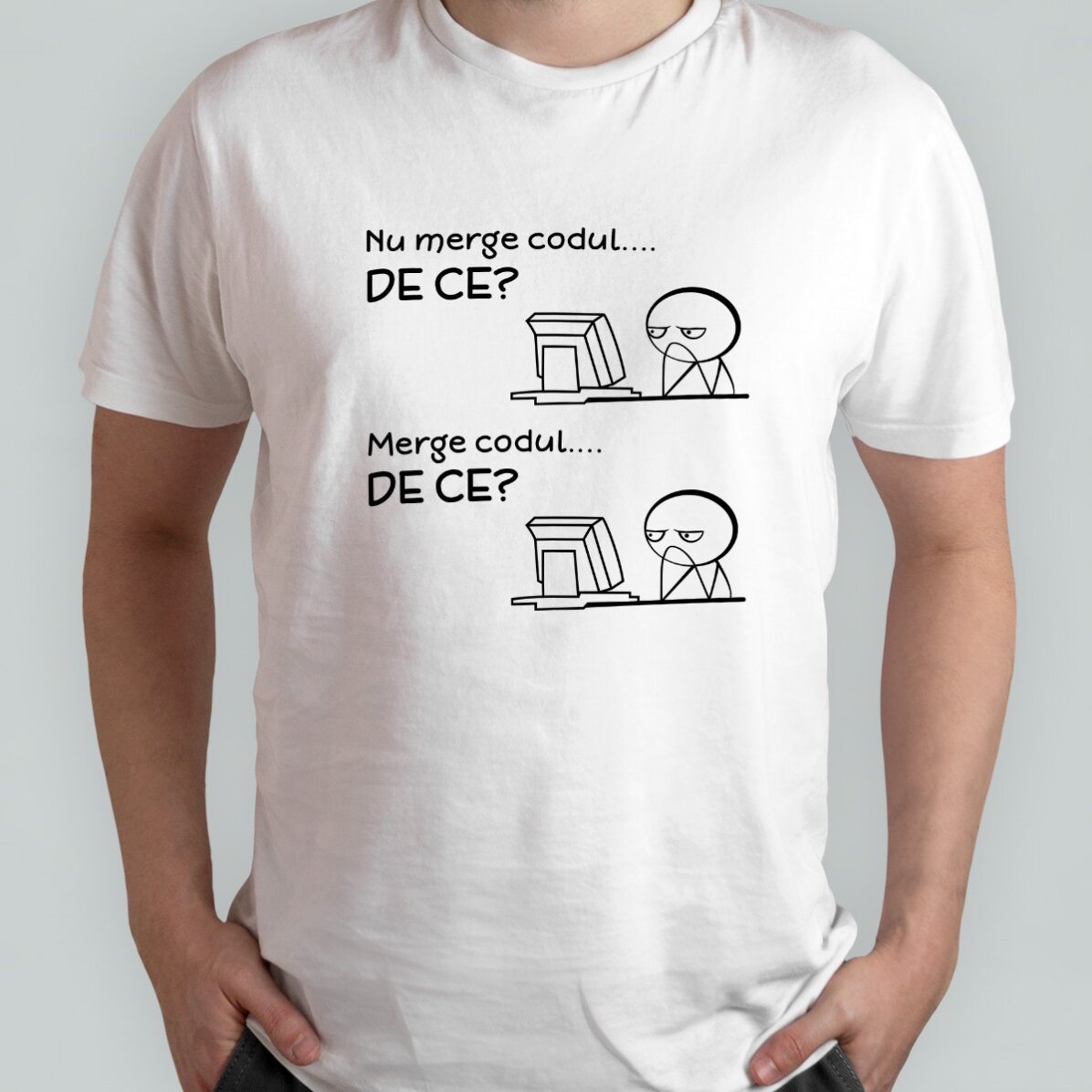 Katoenen T-shirt met gepersonaliseerde tekst - De code werkt niet