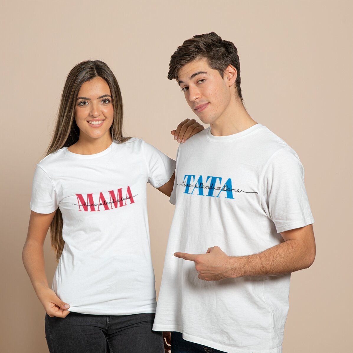 Personalised T-shirt with text - Family