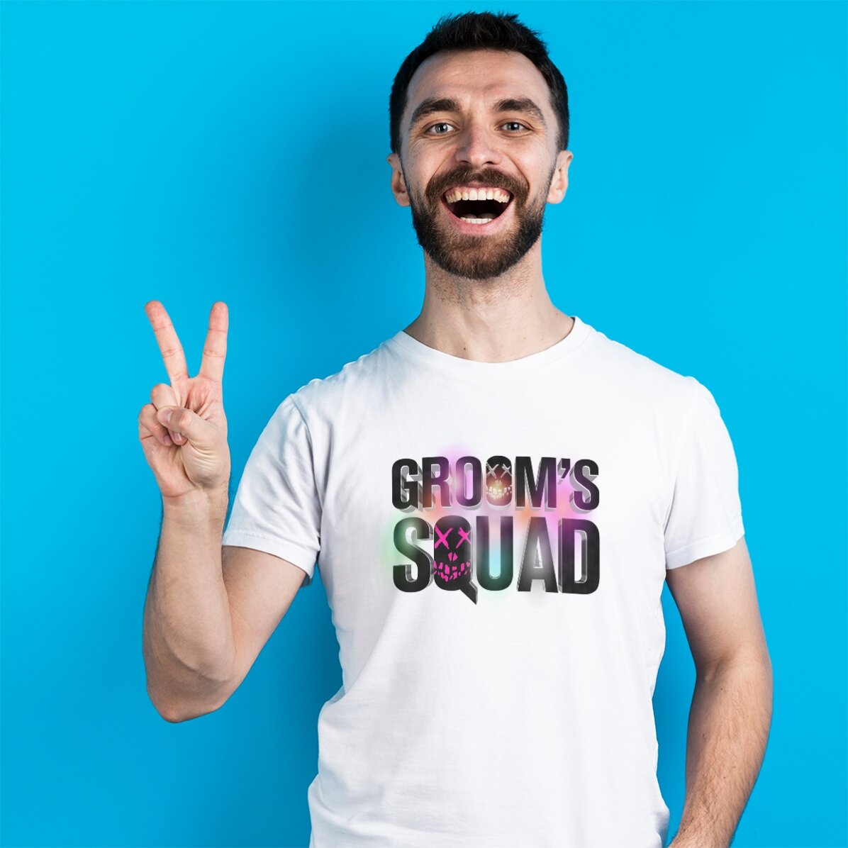 Gepersonaliseerd katoenen T-shirt met tekst - Groom