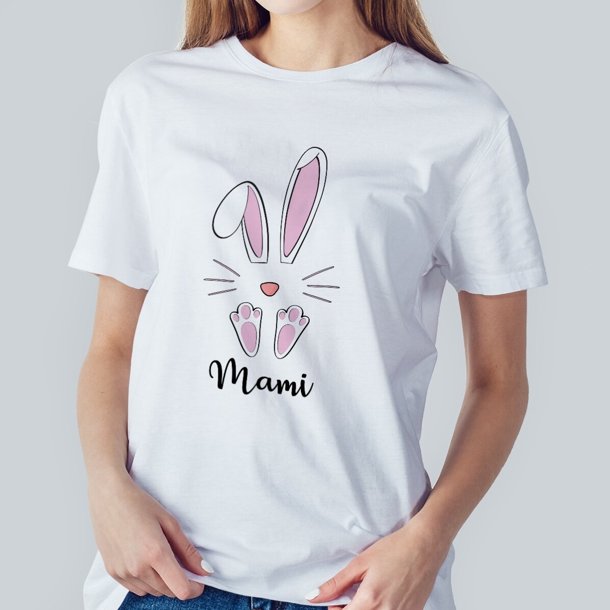 T-shirt met eigen tekst - Konijntje