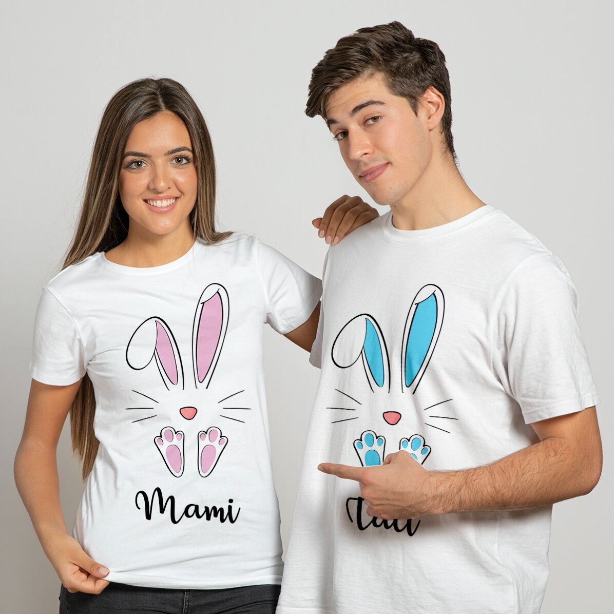 T-shirt met eigen tekst - Konijntje