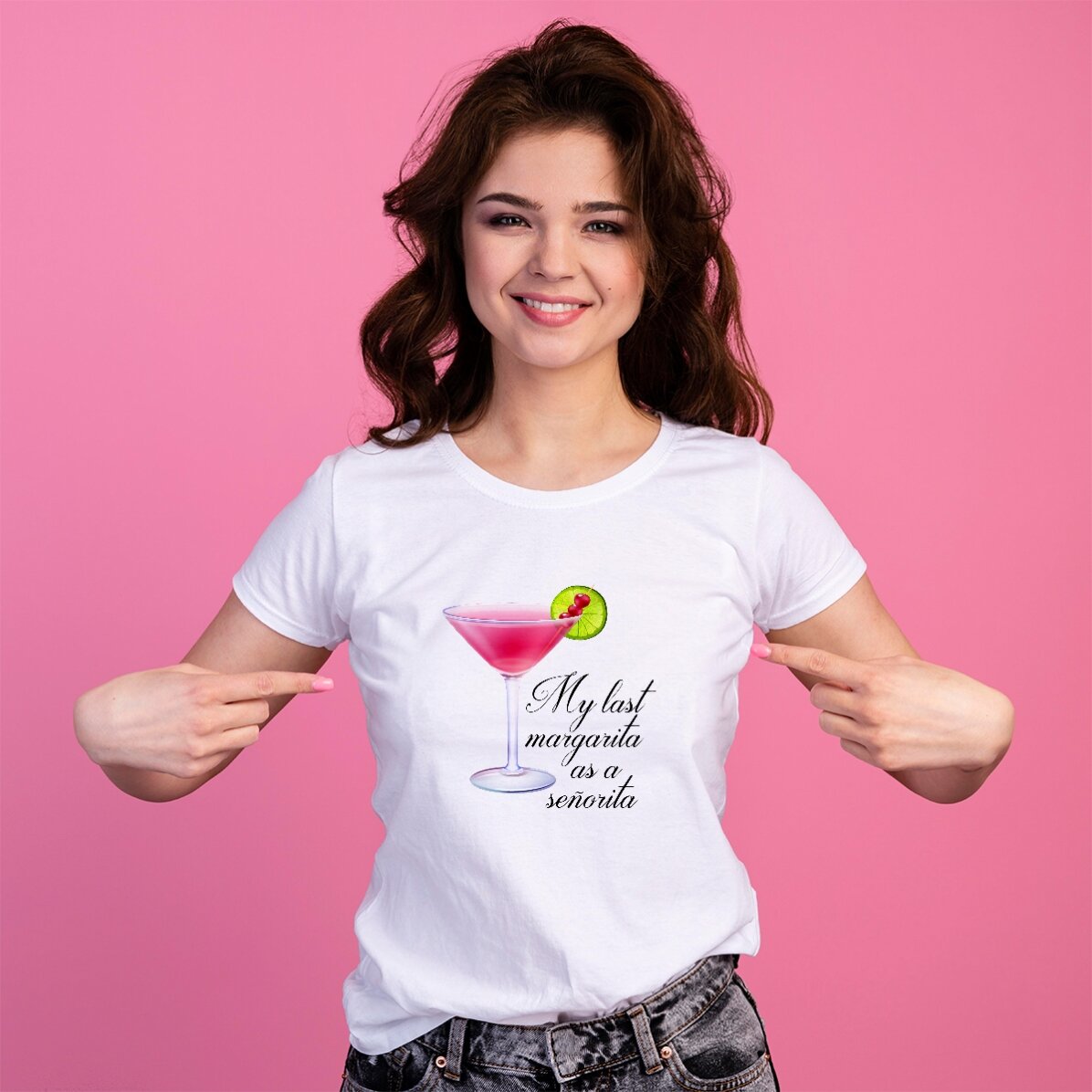 Gepersonaliseerd katoenen T-shirt voor de aanstaande bruid - Margarita