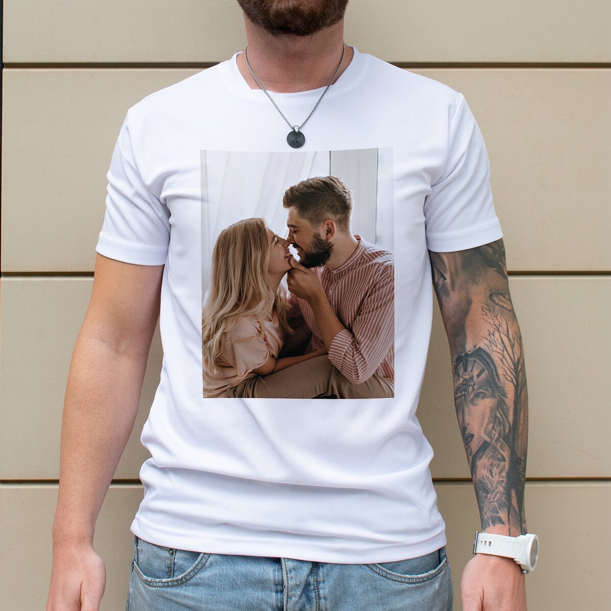 Gepersonaliseerd sportshirt met portretfoto