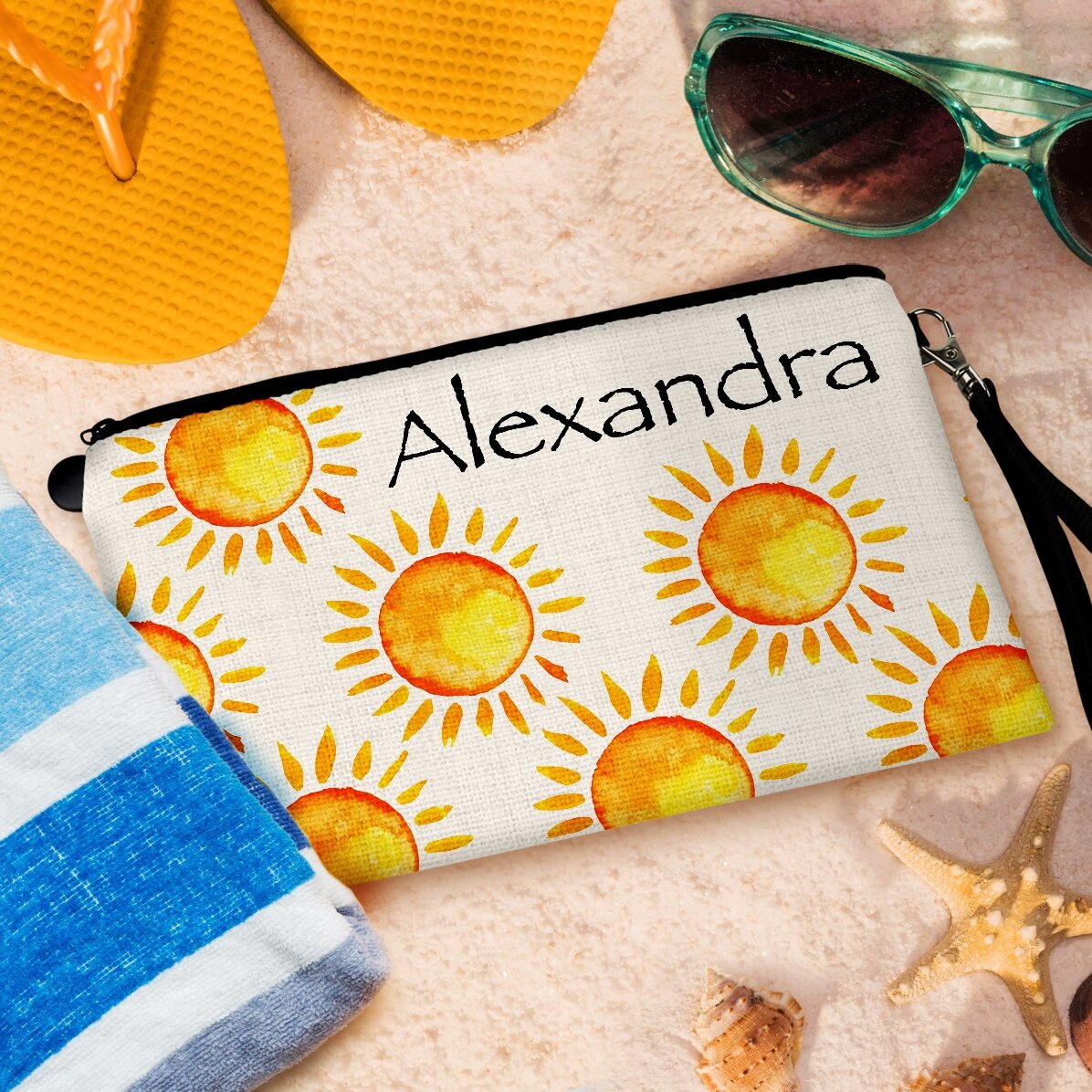 Accessoireset met naam - Sun is up / Zon