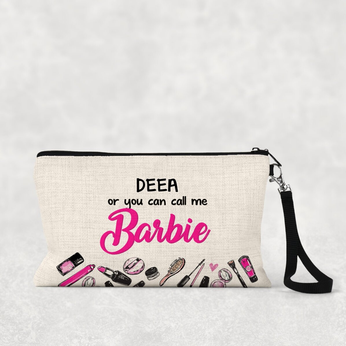 Gepersonaliseerde make-upset met tekst - Barbie