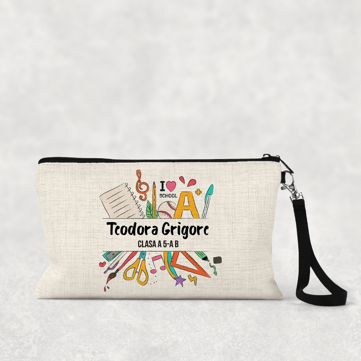 Gepersonaliseerde schoolset met tekst - Back to school