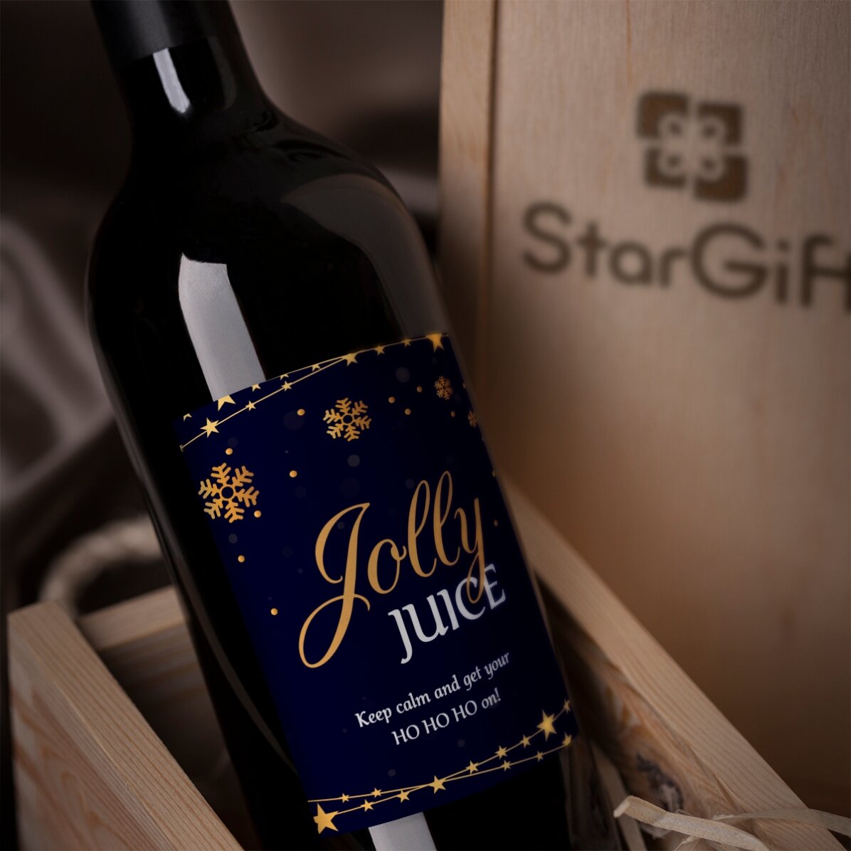 Wijn met gepersonaliseerde tekst - Jolly Juice